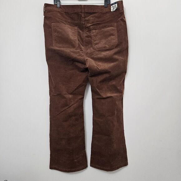 NWT GAP Women's Brown Corduroy 70s Flare High Rise Jeans Size 35/20R MSRP $79.95 - Picture 5 of 8